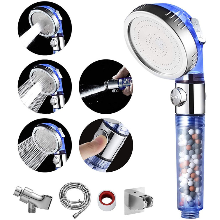 Battle Cow Shower Head With Filter Beads, 3 Modes Shower Envy